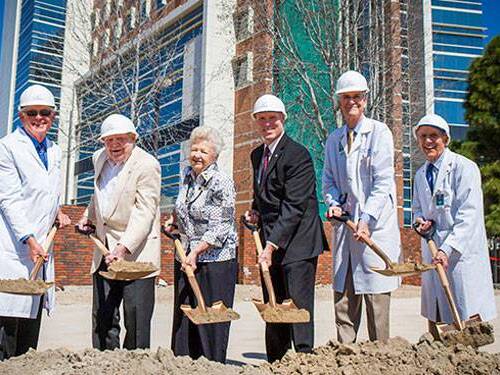 John R. Anderson V Medical Pavilion groundbreaking ceremony on the Scripps Memorial Hospital La Jolla campus.