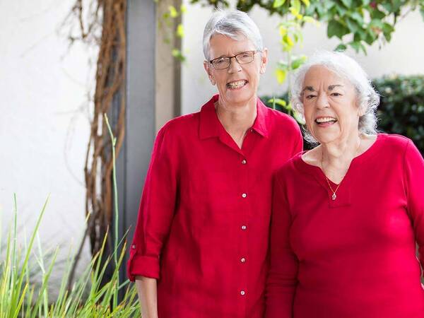 Pat Egan and her mother, Caroline