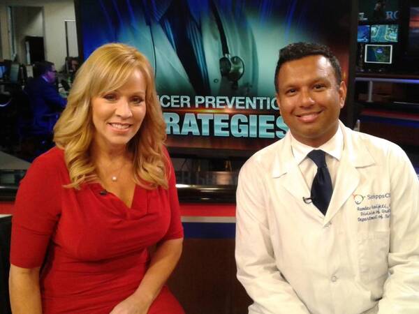 KUSI Anchor Ginger Jeffries and Scripps Urological Oncology Surgeon Ramdev Konijeti, MD, discuss new study by the American Cancer Society