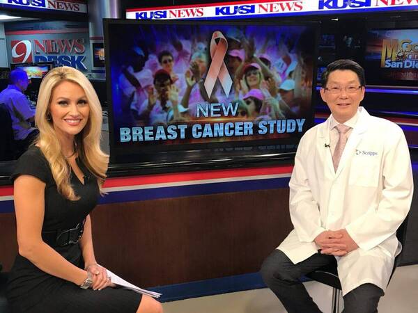 Ray Lin, MD, a radiation oncologist at Scripps, and KUSI anchor Lauren Phinney discussed a new study that focused on early-stage breast cancer.