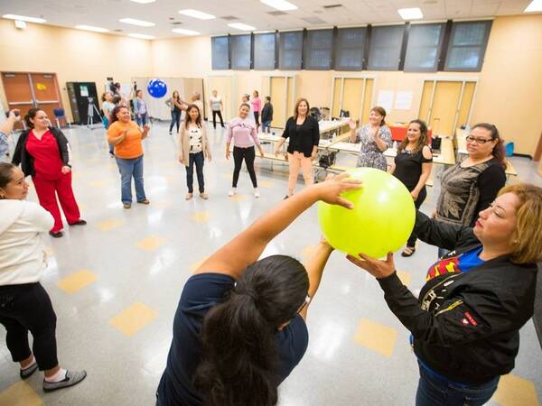 A group of women with diabetes participate in a Scripps exercise program in National City.