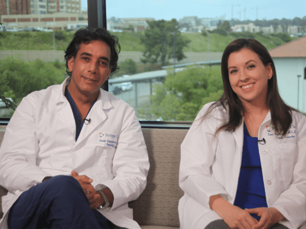 Sharam Daneshmand,MD, and Sara Fernandes discuss high-risk pregnancies  in San Diego Health video