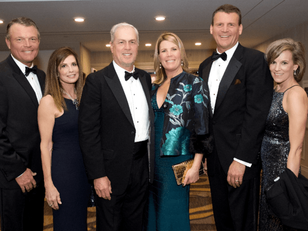 Mike Frager, Ann Frager, Rob Hixson, Gina Hixson, James Frager, Devon Frager at Scripps Mercy Ball 2019.