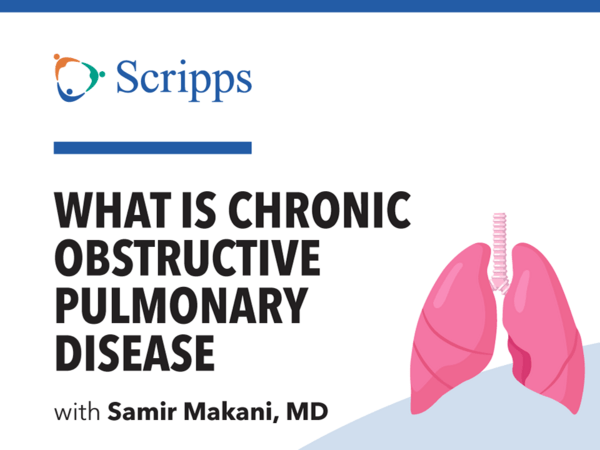 Thumbnail for video featuring Dr. Makani about COPD.