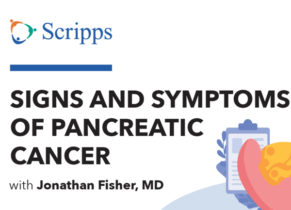 Thumbnail for video and podcast featuring Dr. Fisher discussing pancreatic cancer.