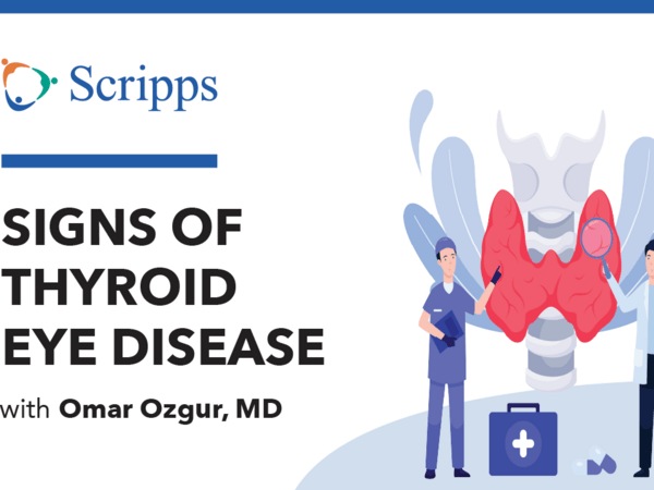Thumbnail for video/podcast featuring Dr. Ozgur discussing thyroid eye disease.