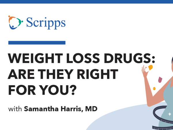 Thumbnail for video/podcast featuring Dr. Harris discussing weight loss drugs 780X720