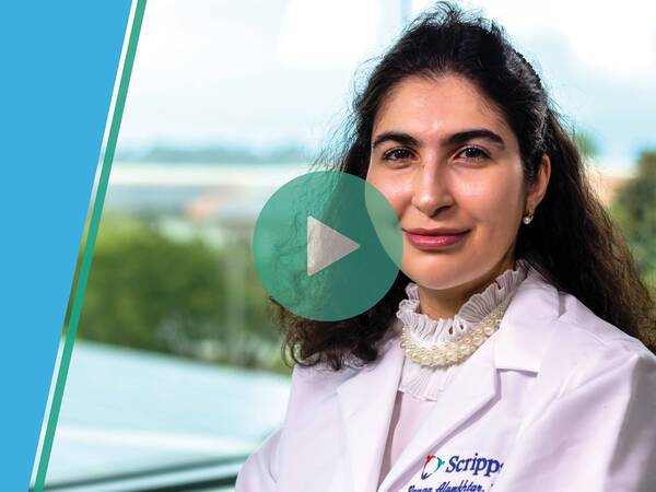 Thumbnail for video featuring Dr. Almukhtar, dermatologist, explaining Ozempic face and hair loss that can happen with use of GLP-1 weight-loss drugs.