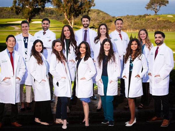 A group photo of the 2026 fellows from the Hematology and Medical Oncology Fellowship Program at Scripps Clinic.