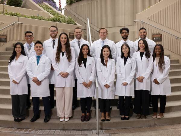 Members of the Scripps Mercy Internal Medicine Residency program gather for a photo.