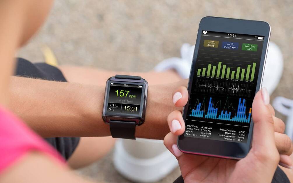 heart monitor on chest